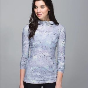 Lululemon Water Bound Hoodie Mini Blushed Illusion White Multi Sz 4-6